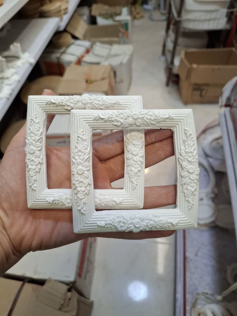 قاب مربع کوچک گلدار